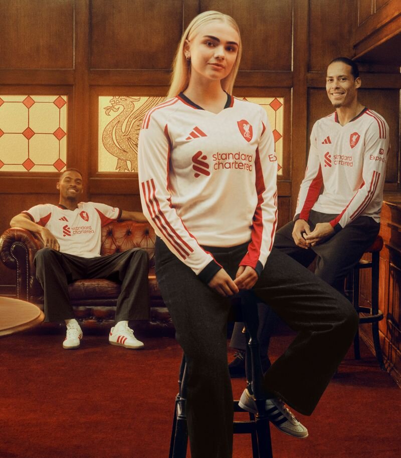 liverpool cream adidas away shirt